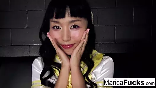 Japon öğrenci marica sikikleri ona english arkadaş