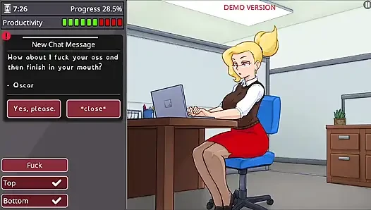 Girl with big boobs and big ass takes monster cock - barely working gameplay