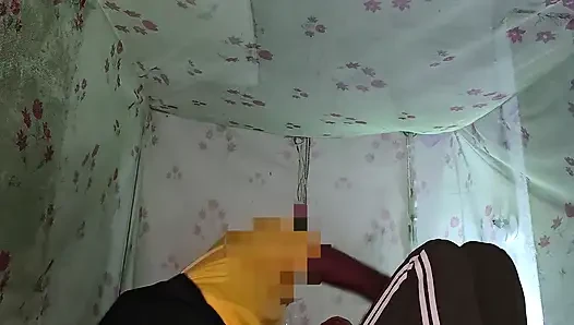 After a long time hard sex with loud moaning with Virgin college girl