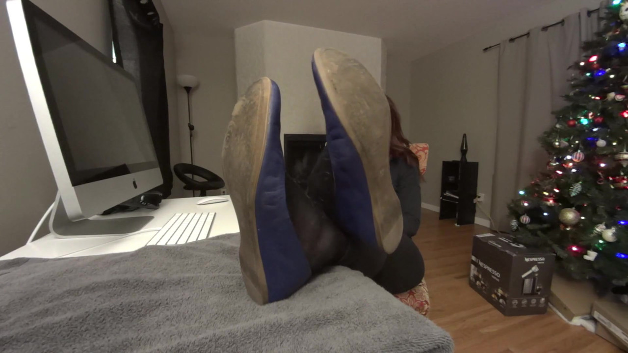 Employee Worship's his Bosses Soft, Sexy, Perfect Nylon Soles After Hours (FULL Video)