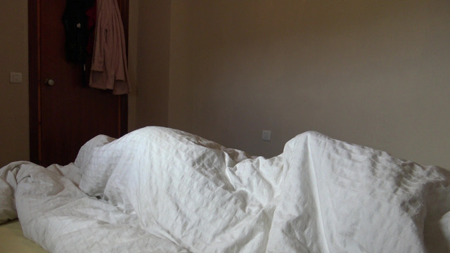 This Turkish girl is SHOCKED !!! I take out my big cock in front of her.