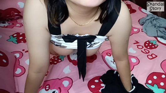 It's fun to do this with my stepsister every day