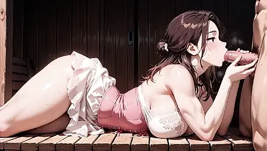 Yaramaz hentai üçlü seks - iki waifus çifte dölleme zevkiyle taşıyor