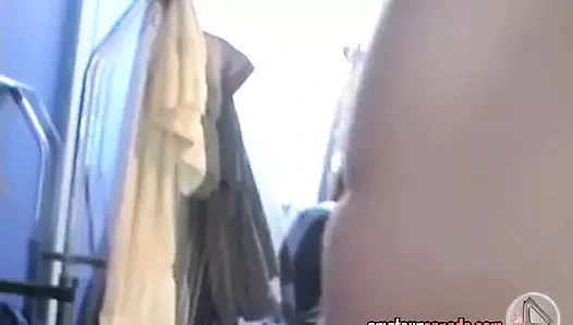 Eş berbat 10 inç büyük beyaz horoz yüz cumshot