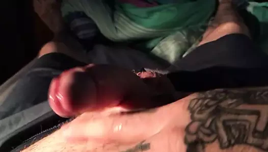 Gleitsaft abspritzen