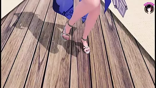 Candice - seksi kız dans ediyor ve kademeli olarak soyunuyor