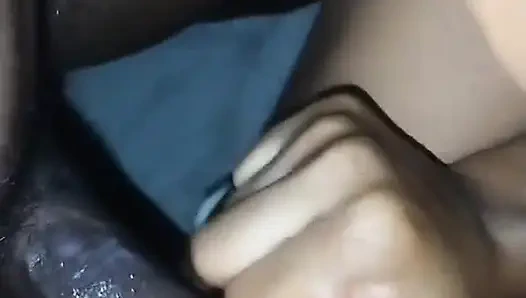 Genç üvey kız büyük zenci kaldıramadı