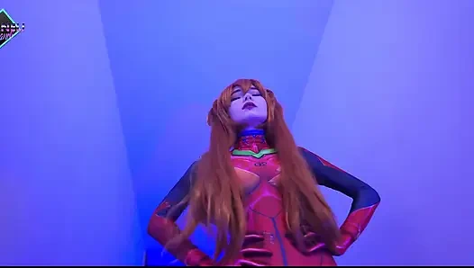 Asuka Langley тренирует ее тугие дырки