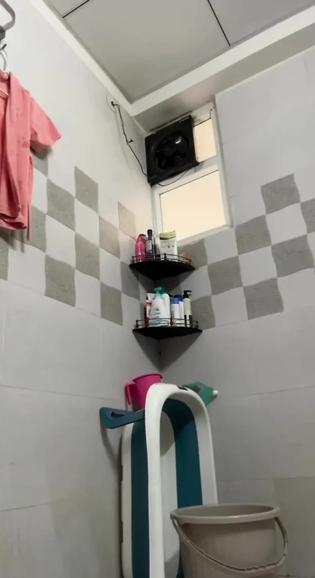 Indian Mom Shower Striptease