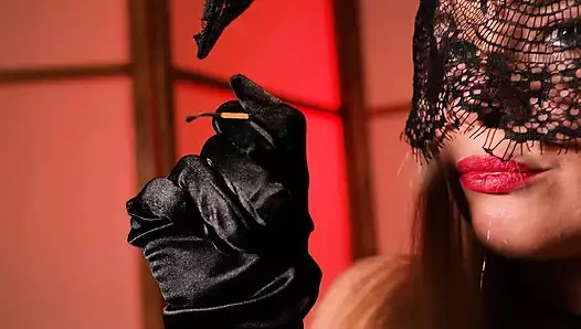 Sigaralı siyah bir tavşanın güzel erotikleri - promo nigonika 2024