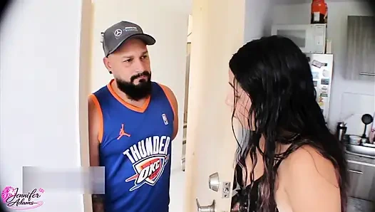 My mother-in-law knows that my girlfriend is unfaithful to me and asks me to fuck her and enjoy with her - Porno español