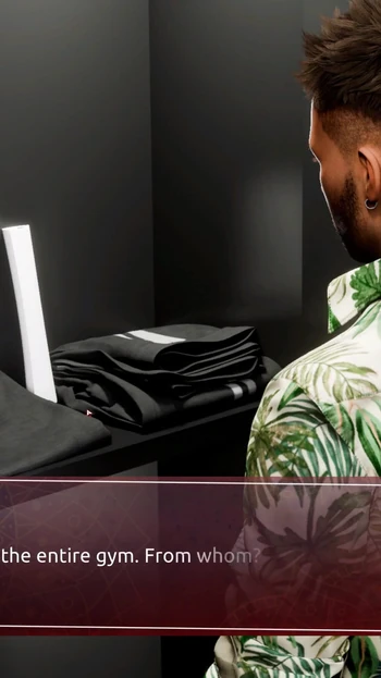 Эмоциональный момент из "EP2: Кокетливая Эмма в спортзале - секс-тренер: горячая йога"