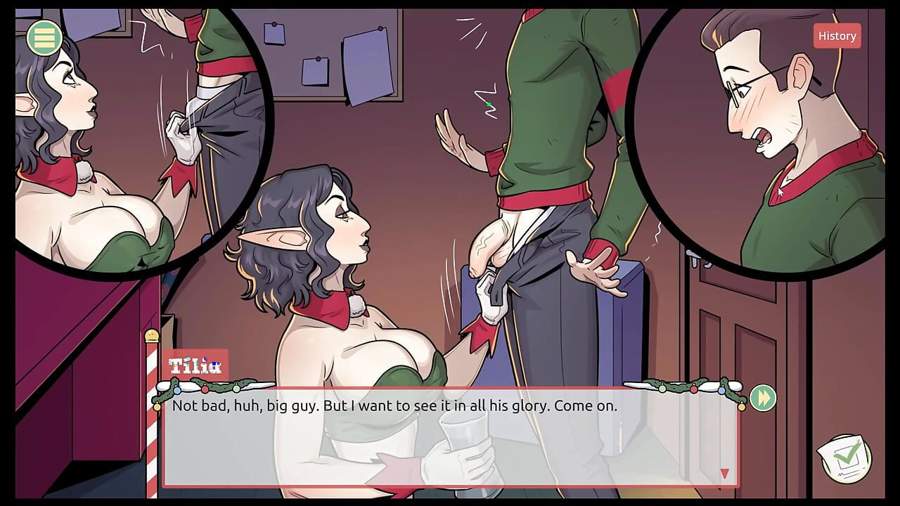 Claus'un gizli sürprizi xmas hentai oyunu ep.4 patronun çok küçük bir yarağı yok!
