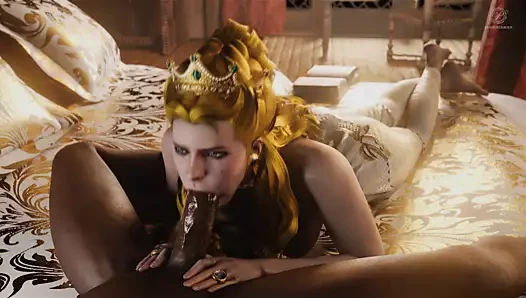 Anna Henrietta büyük zenci emiyor