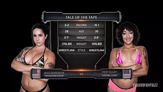 Daisy ducati wrestling bayan tavır ile kedi yeme