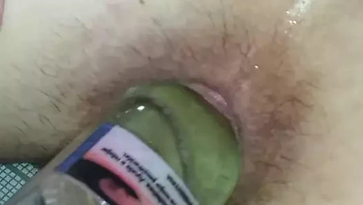 where re the oil??? Bottle in asshole