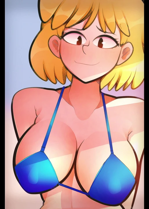 Sarışın bikinili kıpır kıpır