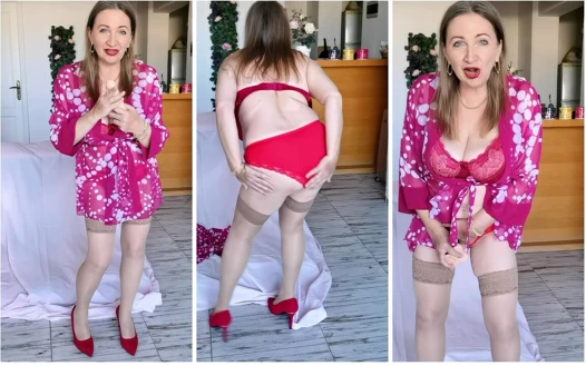 Ateşli orta yaşlı seksi kadın yarağını ne yapacak edepsizce konuşuyor