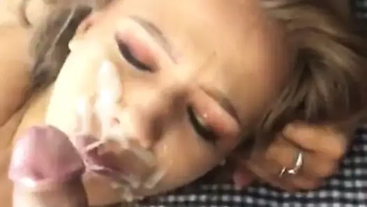 Yüze boşalma bulundu