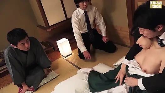 Erotik drama tiyatrosu zarif bir inn fahişesi ile şehvetli bir karşılaşma -sahne.4