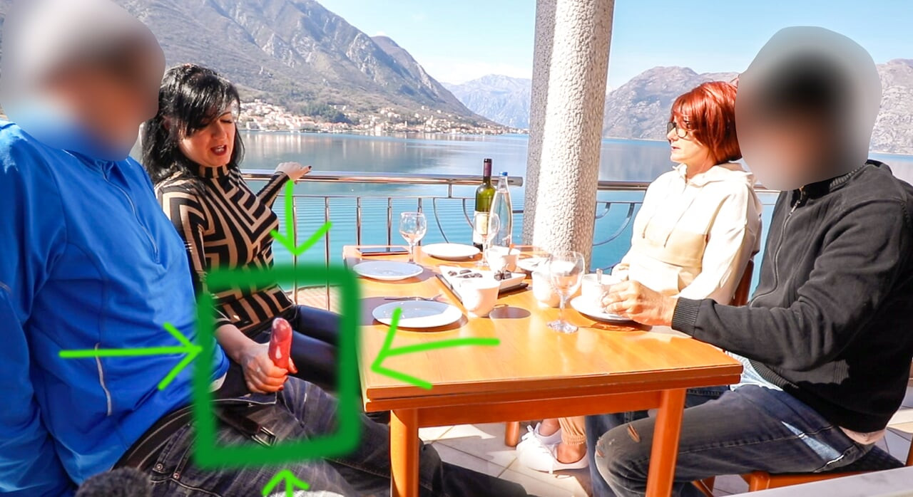 HALKıN IÇINDE AŞıRı! ATEŞLI YARAK MASANıN ALTıNA BOŞALMAK IÇIN YARATıLMıŞ