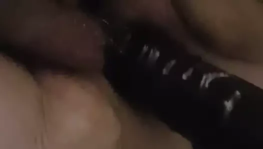 karısı alır kapalı üzerinde dildo