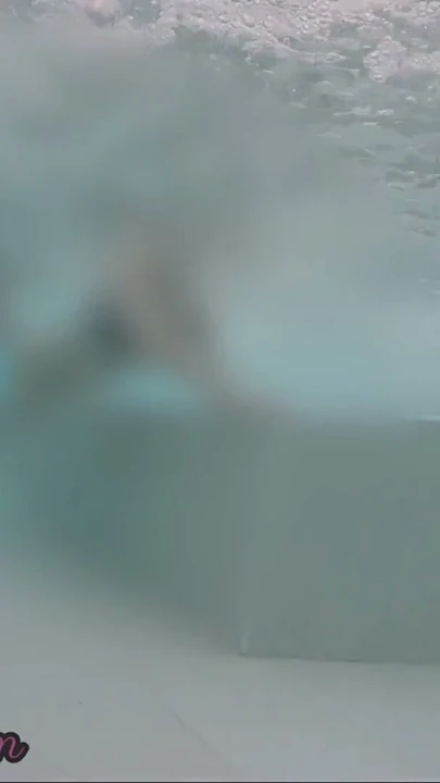 Flashing my dick in front of a girl in public swimming pool and helps me masturbate Very risky with couple near P1 | Clip 1