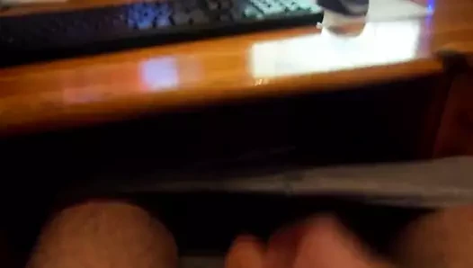 Ich wichse mir gerade beim Porno schauen am PC