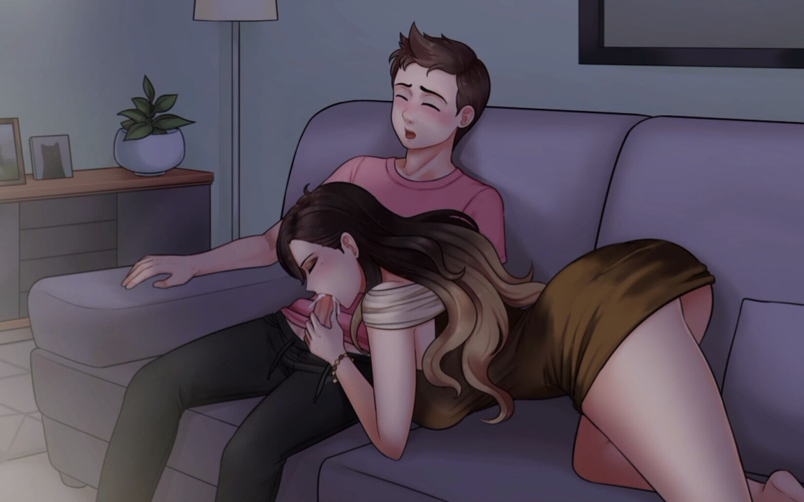 Ev işleri #17: orta yaşlı seksi üvey kız arkadaşım film sırasında beni emdi ve beni gerçekten iyi boşalttı