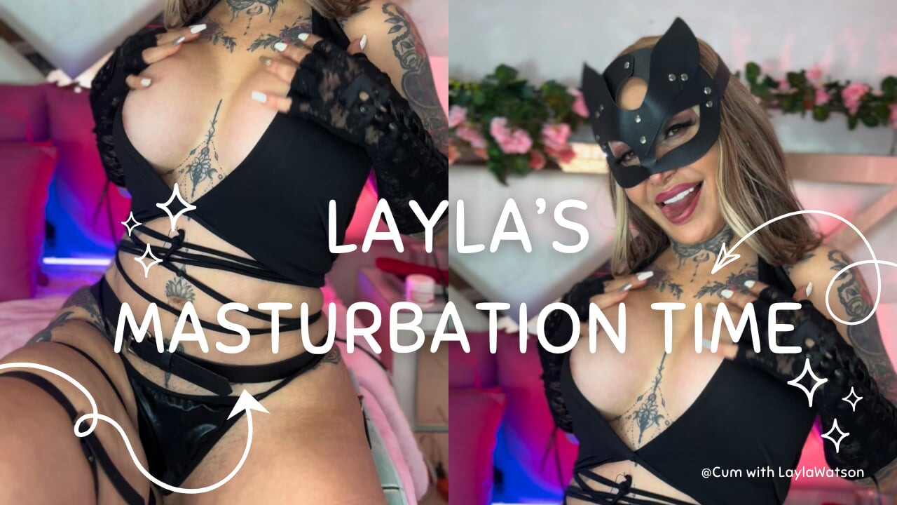 Seksi maskeli kedicik mastürbasyon yapıyor