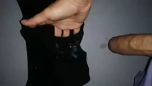 cumming üzerinde siyah külot tekrar