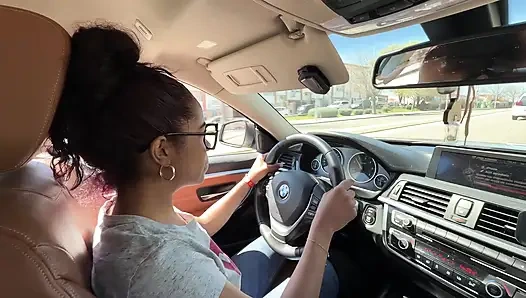 I teach the Cuban woman to drive and she in return sucks it