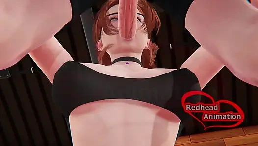 Kızıl saçlı spor salonu egzersizi