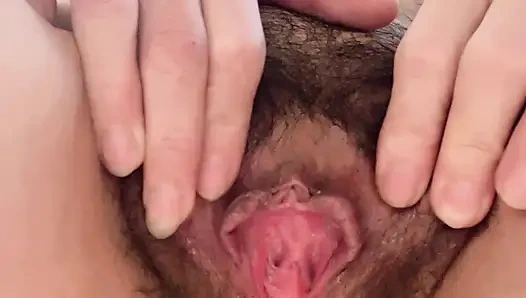 Petite sexy incrível minúscula cuzão perfeito corpo de Hana e buceta bush