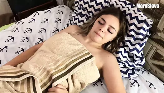 Pov seks ile sıcak bebek sonra yıkama içinde duş