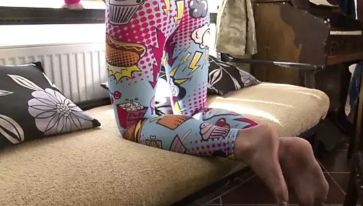 Spandex rachel ve lola ile kuliste rüyalar