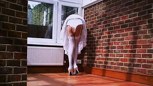 Retro saten fransız külot