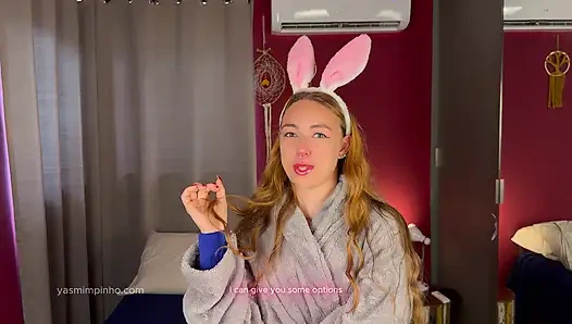 Hot girlfriend does naughty Lola Bunny cosplay