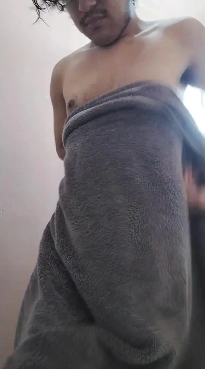 Drying off after a steam bath