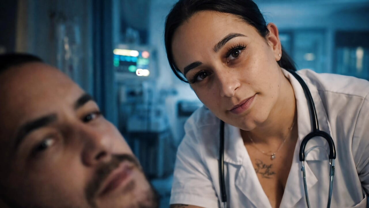Unexpected erection in front of the nurse