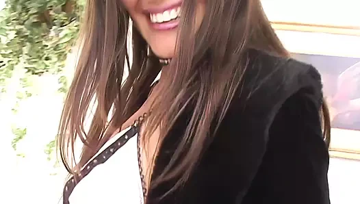 Selena gümüş seviyor Başlarken iki yarak çarptı içine ona twat