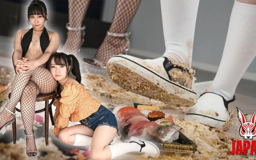 Lezzetli yıkım: Sora Mikumo ve Suzune Kiritani ile yemek ezme fantezisi