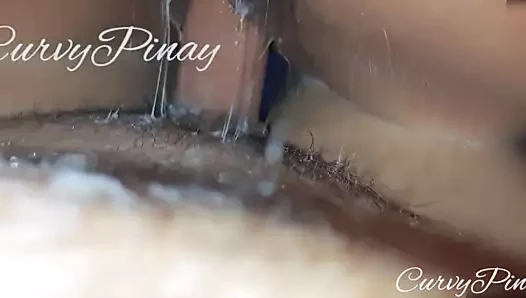 Creampies ve ben hala erkek arkadaşımın sikinde zıplıyorum