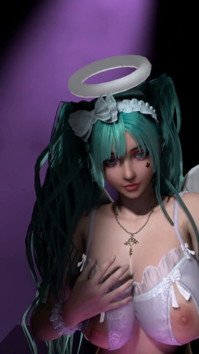 3D VR Hentai - Angel Cosplay Miku Senin SİKİN Üzerinde Dans Ediyor - VirtualHeaven Tarafından 3D Hentai Seks Animasyonu | Klip 2