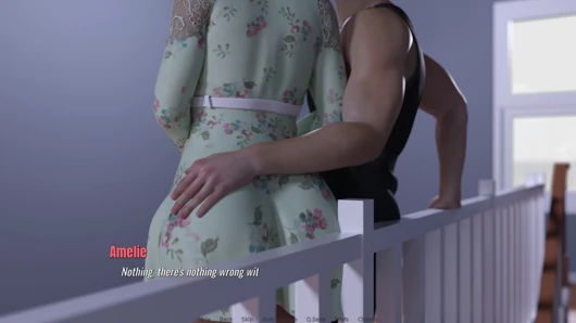 Awam orta yaşlı seksi kadın amelie gerçek emme - bölüm 10 - amelie yatak odasının derinliklerinde Sam'i yutuyor, davie yan odadayken