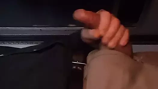 Video booth Jerk off..Big Cum shot...Gloryhole