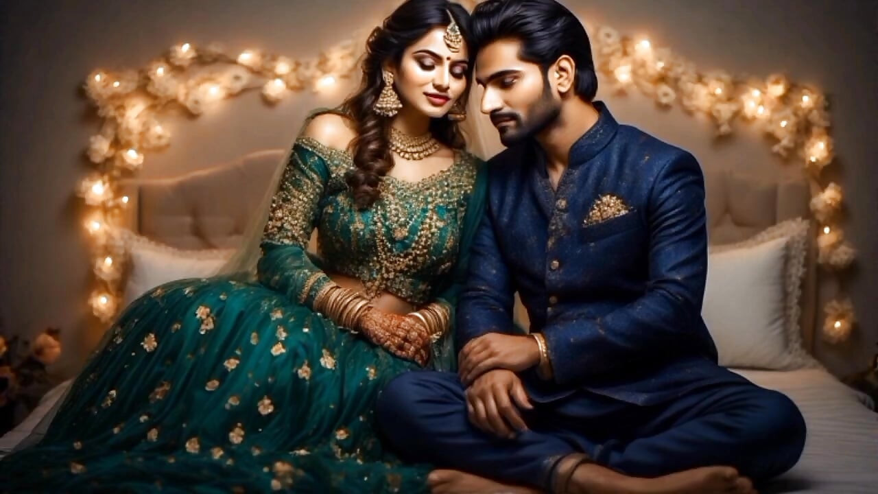Take the hot young girl of Indian village to the forest and kissed his cheeks and his fuck