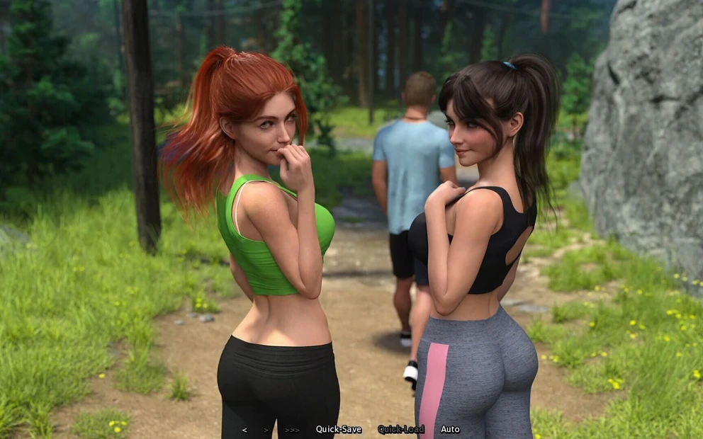 Летняя жара No02 - сексуальные соседки по комнате хотят трахнуться так горячо - 3D порно игра