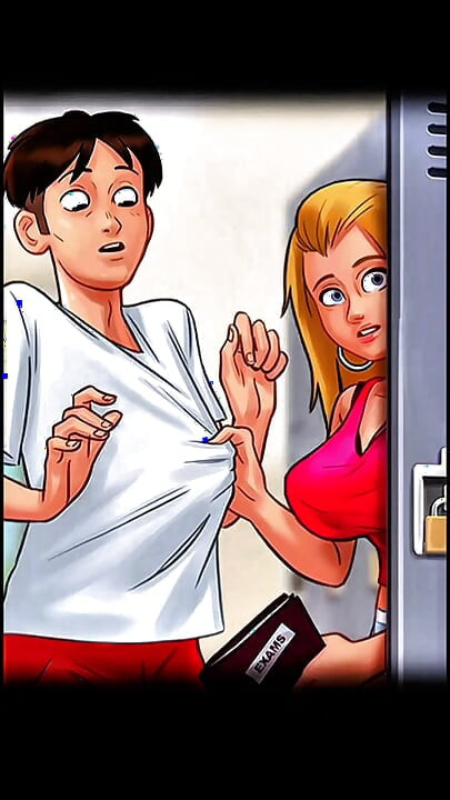 Roxxy erkek arkadaşı tarafından soyunma dolabının içinde heyecanlandı. (Summer Saga)