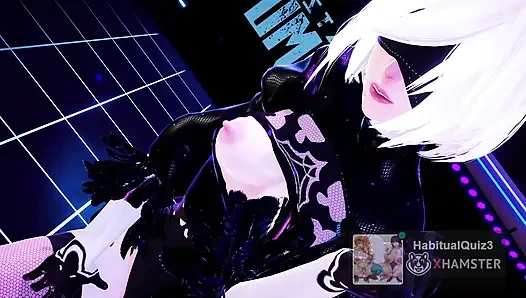 mmd r18 2b chewy nier automata cosplay büyük göt sert aldatan kraliçe sikişiyor 3 boyutlu hentai büyük dildo
